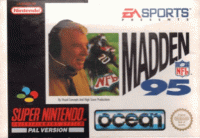 Madden NFL '95 PAL Super Nintendo PAL box art